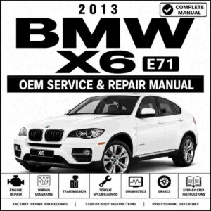 2013 BMW X6 E71 Service and Repair Manual