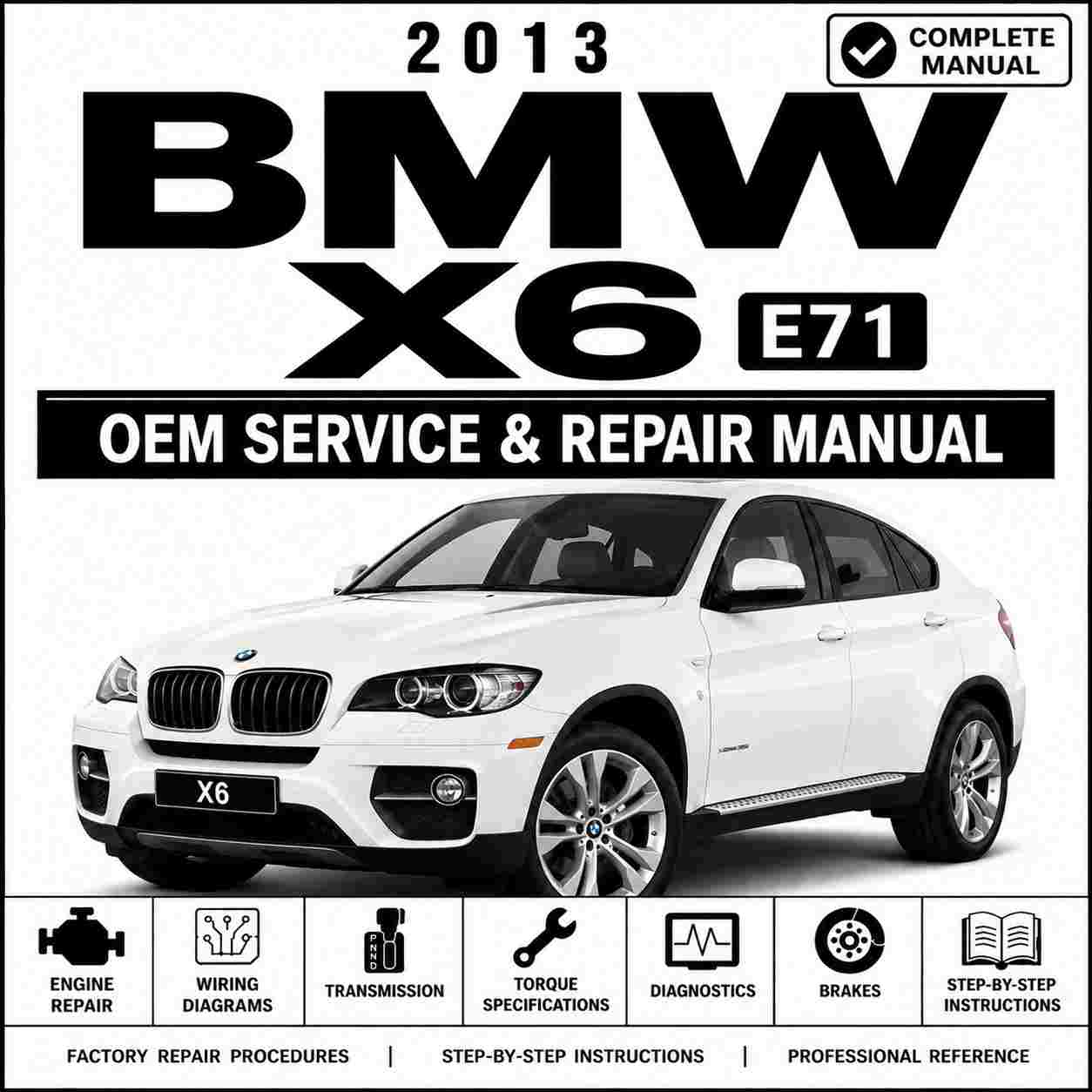 2013 BMW X6 E71 Service and Repair Manual