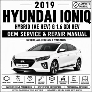 2019 Hyundai IONIQ Hybrid Service and Repair Manual (AE HEV 1.6L GDI)