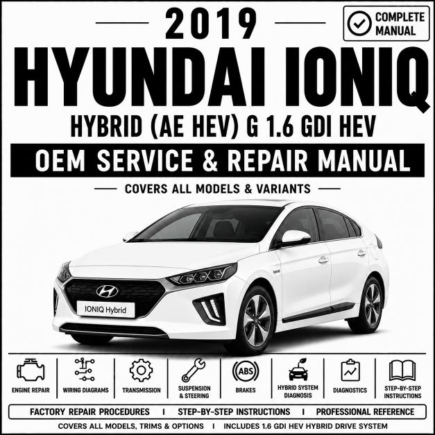 2019 Hyundai IONIQ Hybrid Service and Repair Manual (AE HEV 1.6L GDI)