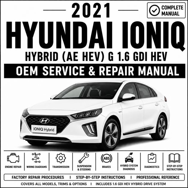 2021 Hyundai IONIQ Hybrid Service and Repair Manual (AE HEV 1.6L GDI)
