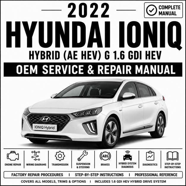 2022 Hyundai IONIQ Hybrid Service Repair Manual (AE HEV 1.6L GDI)