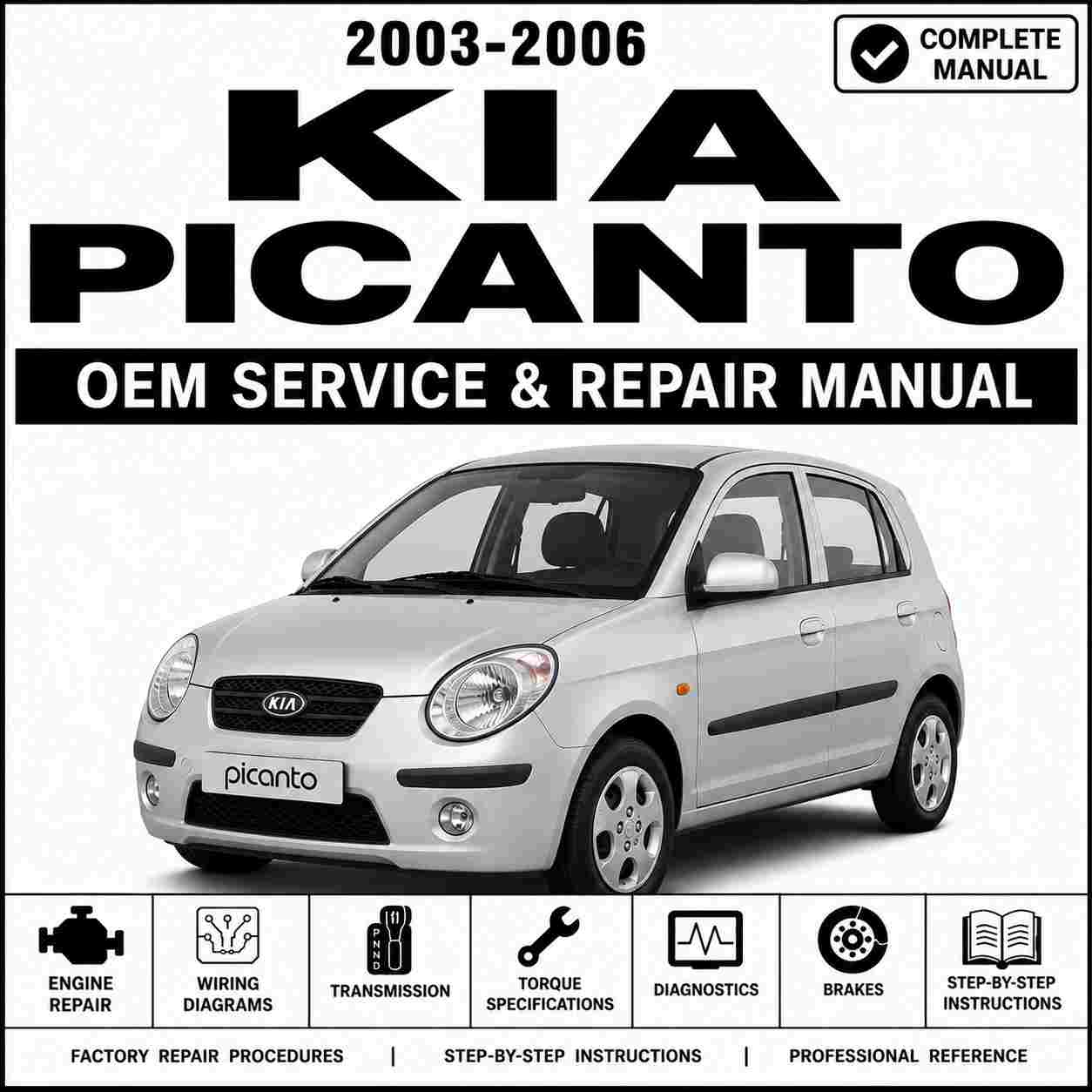 2003-2006 Kia Picanto Sa Service and Repair Manual