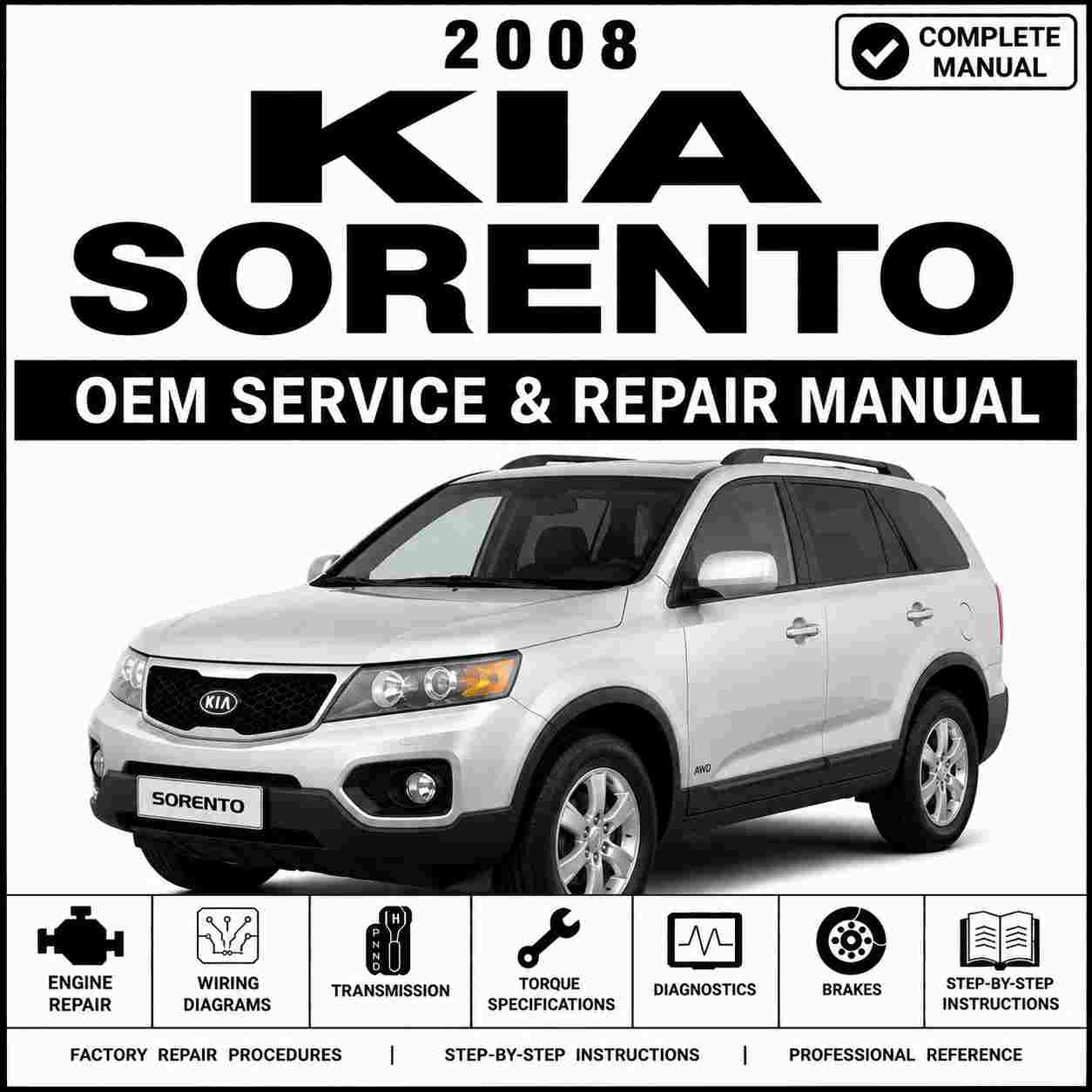 2008 Kia Sorento V6 3.8L Service and Repair Manual