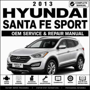 2013 Hyundai Santa Fe Sport (DMA) G 2.0 T-GDI Service and Repair Manual