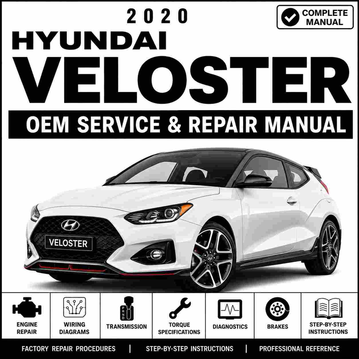 2020 Hyundai VELOSTER (JS) G 1.6 T-GDI Service and Repair Manual