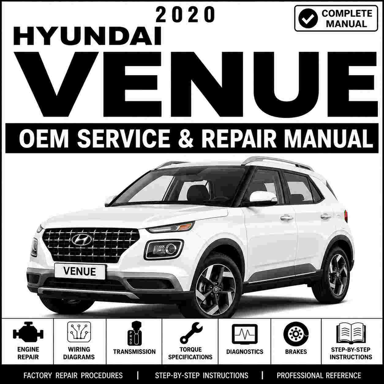 2020 Hyundai VENUE (QX) G 1.6 MPI GAMMA II Service and Repair Manual