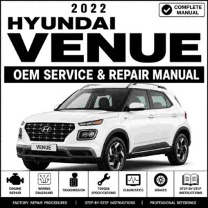 2022 Hyundai VENUE (QX) G 1.6 MPI GAMMA II Service and Repair Manual