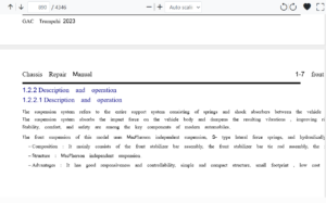 2023-Present GAC GS3 Emzoom Workshop Manual