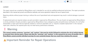 2023-Present XPeng G6 Workshop Manual