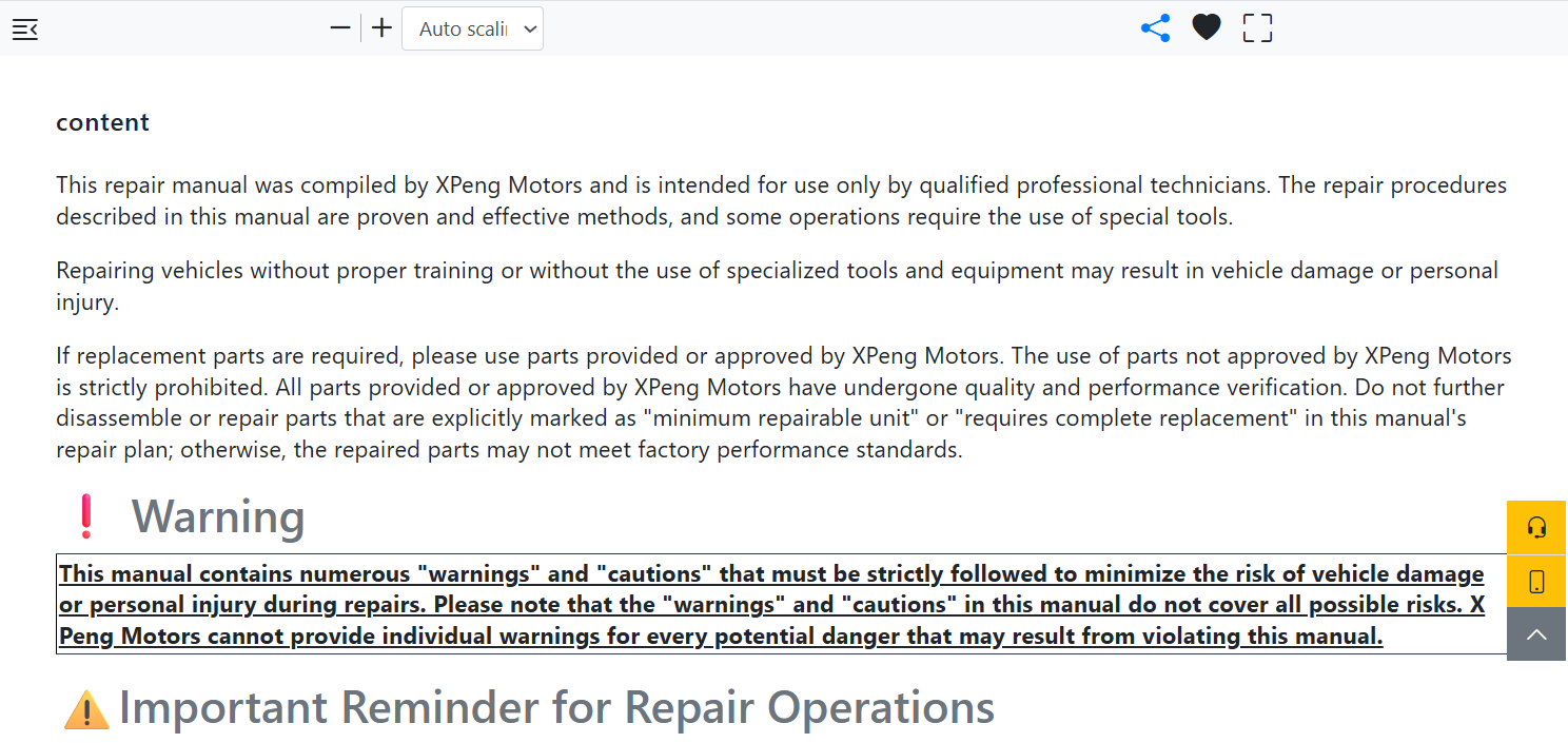2023-Present XPeng G6 Workshop Manual